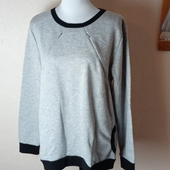 NWT Luvma Belly Nursing Maternity Sweatshirt - Picture 2 of 10